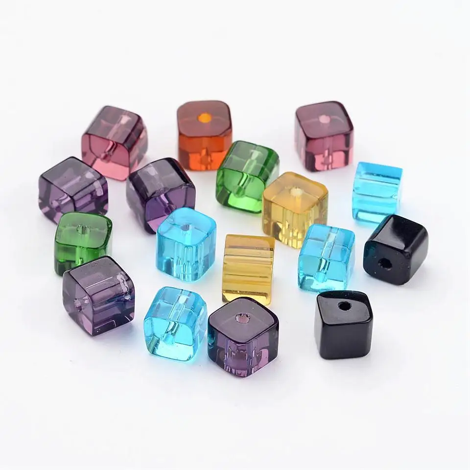 100 шт. стеклянные бусины 6x6x6 мм|bead strands|glass bead strandsglass beads |