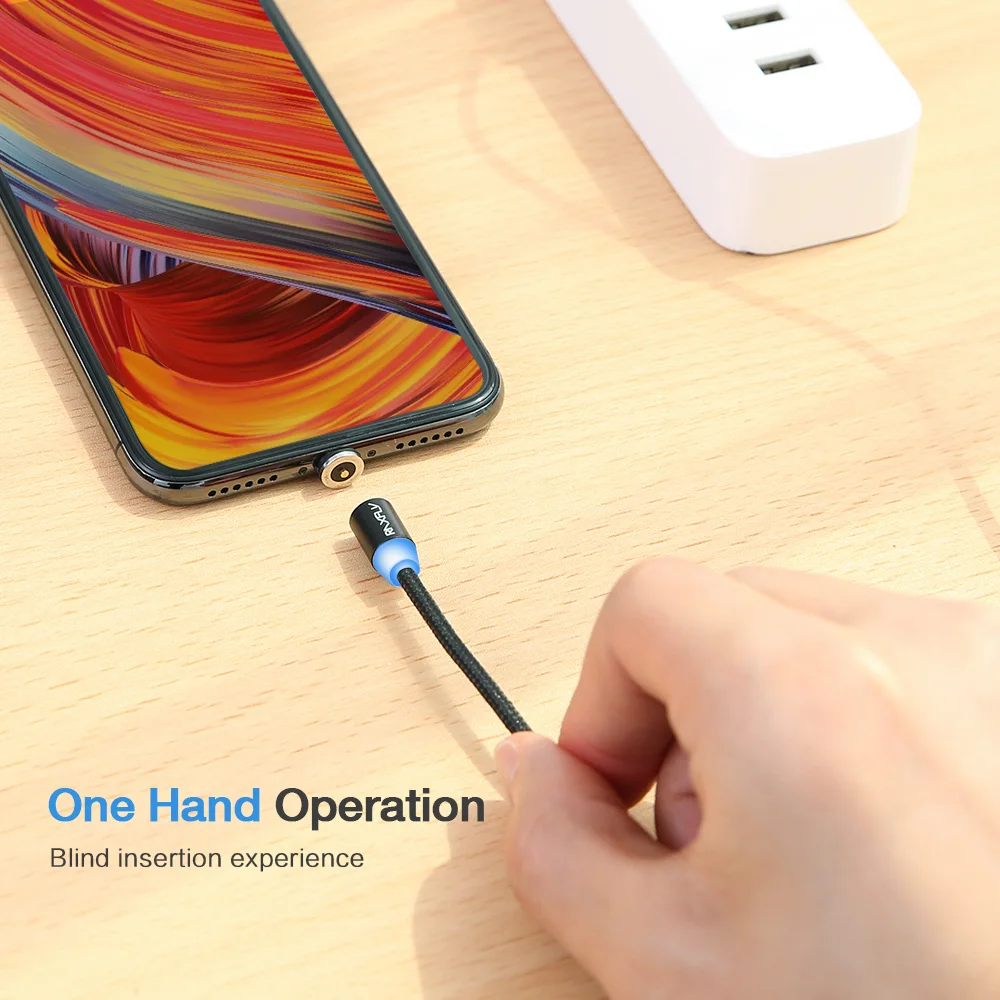 RAXFLY Магнитный зарядный кабель для iPhone Nokia 7 8 6 плюс 5 5S магнит Lightning/зарядка через usb