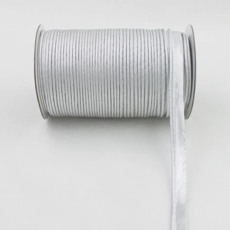 Polyester 1/2"(12mm) Piping Bias Cord Tape Bias Binding For DIY Garment Sewing And Trimming 25yard/roll polyester ribbon sewing ribbon fabric craft supplies