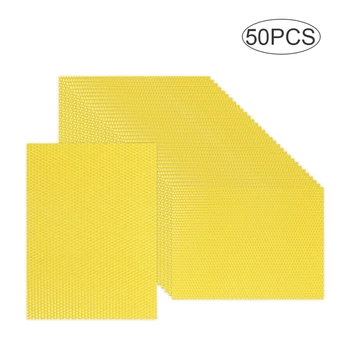 

2019 50/10/5/1Pcs Bee Nest Beekeeping Honeycomb Foundation BeesWax Frames Honey Hive Garden Equipment Tool