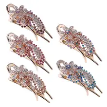 1 шт. заколки для волос Расческа цветок блестящая шпилька Свадебная вечеринка заколка со стразами Новинка Горячая