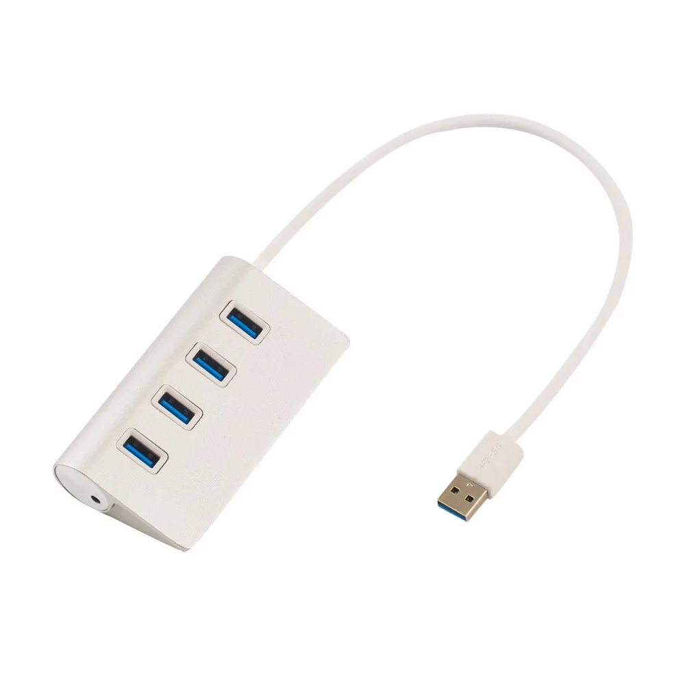 1 шт. Портативный 4 порта Алюминиевый USB 3,0 концентратор адаптер питания для Apple для Mac Air PC ноутбук C1