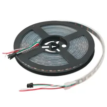 ICOCO 2017 WS2812B 5M 5050 SMD Digital 300 LED Strip Light Addressable Color DC5V Newest LED Light Strings
