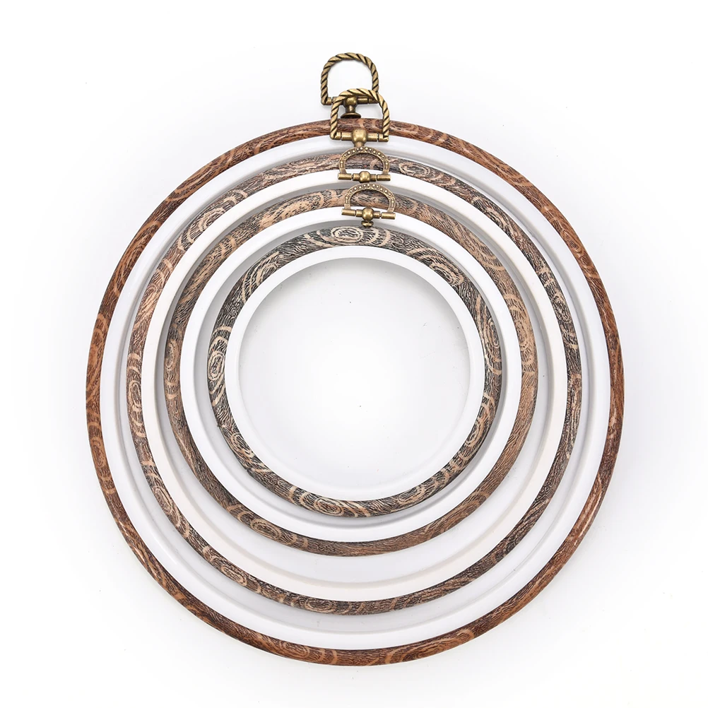 

Rubber Plastic Frame Embroidery Hoop Ring Circle Round Loop For Cross Stitch Machine Hand DIY Needlecraft Sewing Tools 8 Sizes