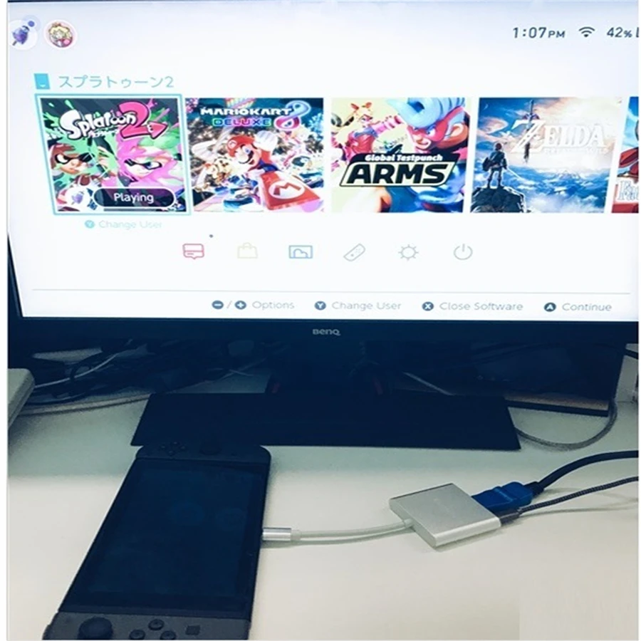 Универсальный конвертер адаптер для nintendo Switch консоли к ТВ видео конвертер Замена док-станции 3 порты выход HDMI USB TypeC