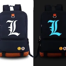 ; аниме «тетрадь смерти световой Косплэй рюкзак с милыми заячьими холст студенческий ранец дорожные сумки в стиле унисекс