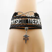 Любовь физиотерапия браслет Шарм физиотерапия доктор браслет шарм Доктор подарок браслеты для женщин и мужчин