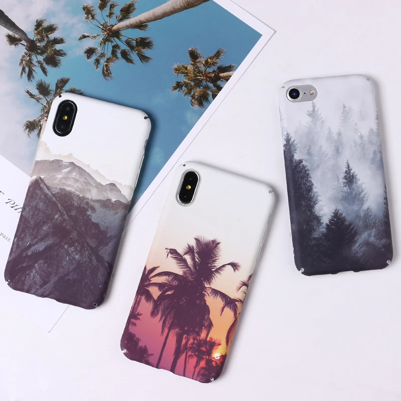 Luxury Landscape Natural Scenery Pattern Phone Case For