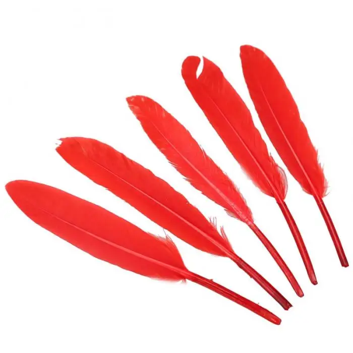100 Pcs/Set Natural Goose Feathers Wedding Birthday Party Gorgeous Decoration DTT88