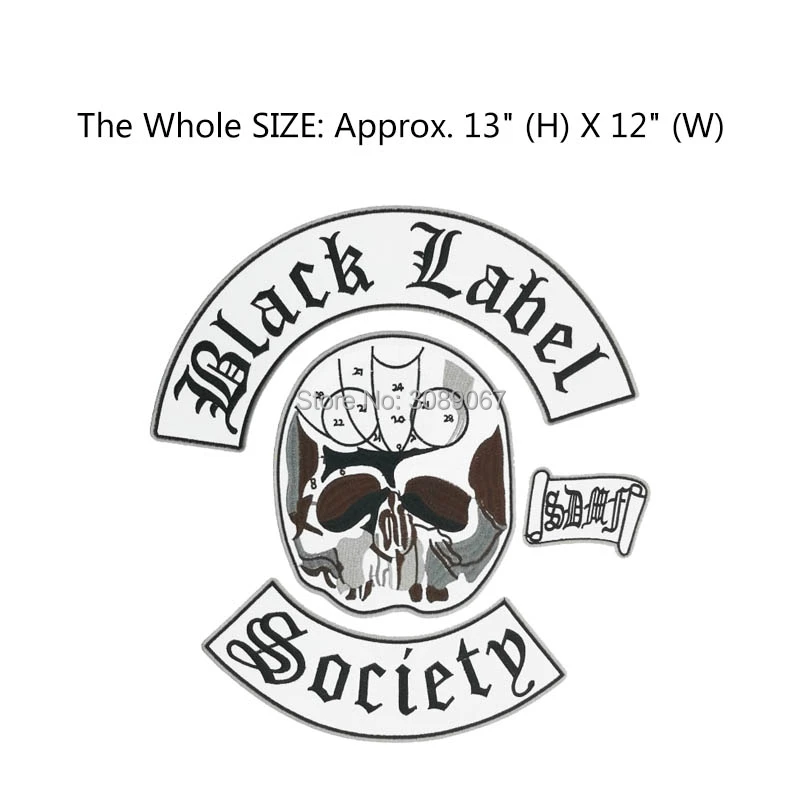 Black Label Society BLS ROCK MUSIC METAL BAND Embroidered Iron Sew On Patch Logo 