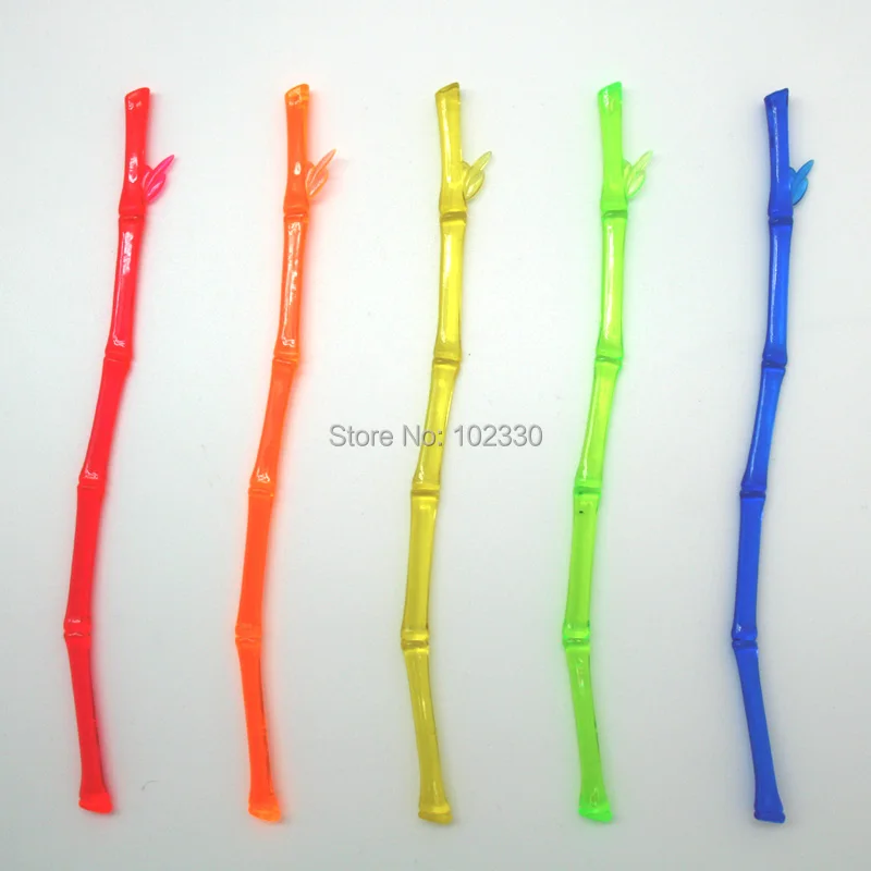 1000pcs Creative Plastic Bamboo Shape Cocktail Swizzle Sticks Drink
