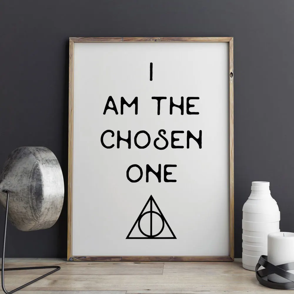 Harry Potter I Am The Chosen One Art Print Painting Wall