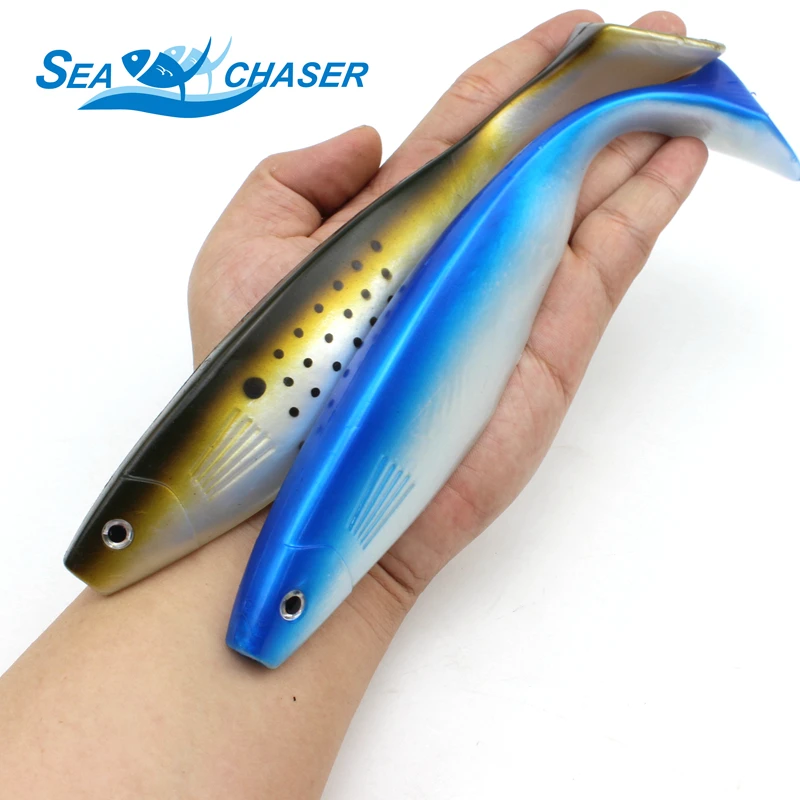 

1pcs Great Plastic Soft Lure 24cm 70g Soft Big Baits Deep Sea Big Fishing Bait Pesca Artificial Lure Free shipping