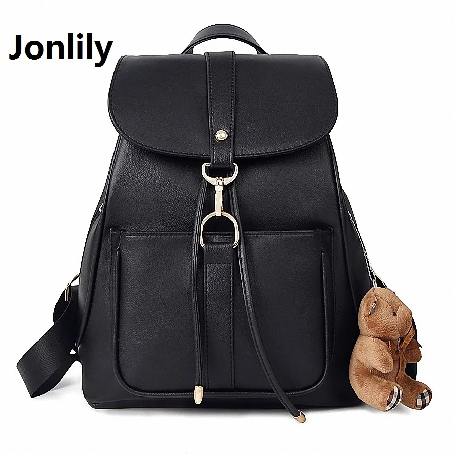 Jonlily Women s Backpack Fashion Leisure bag All match Student school girl bag Fashion college