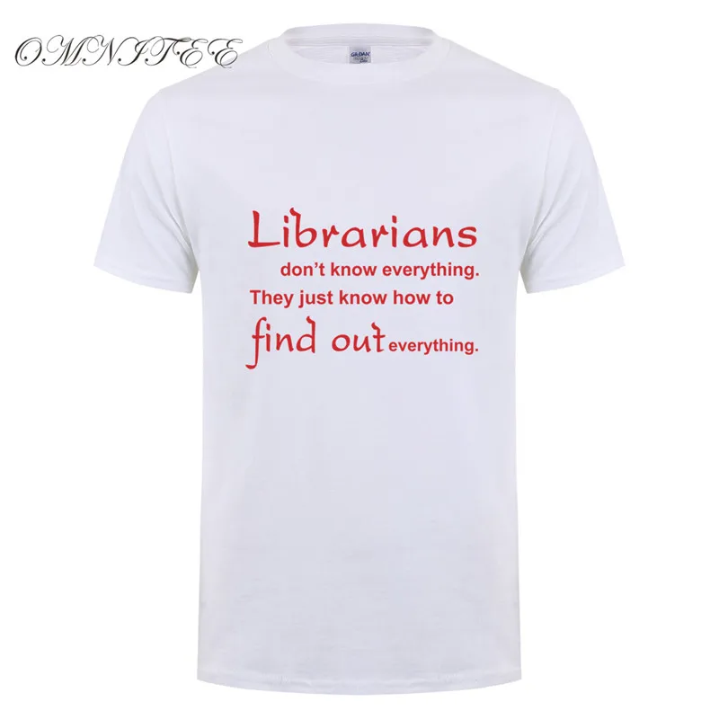 Летние мужские футболки Librarians Find Out Everything футболка для мужчин хлопковая с