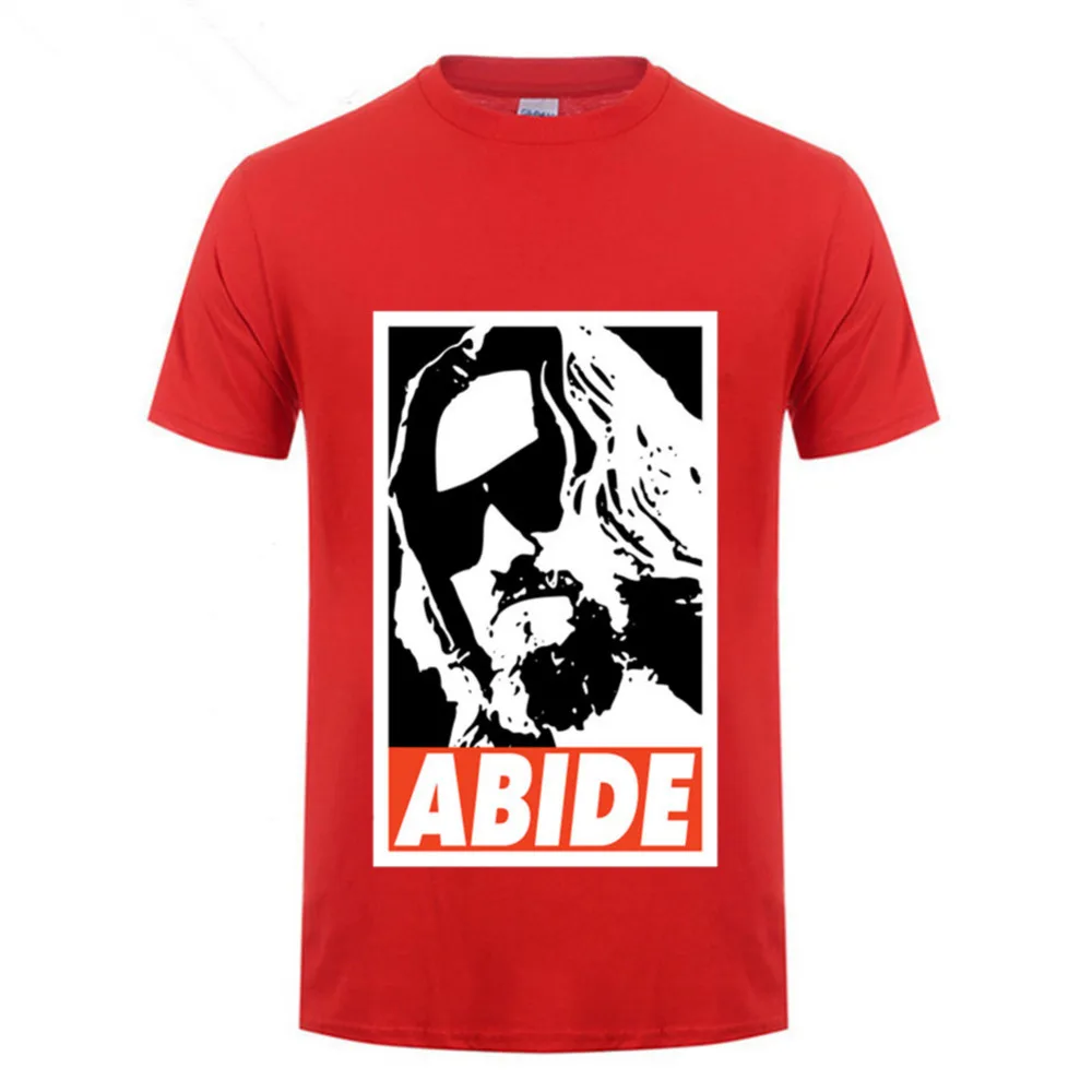 Деловые рубашки с надписью The Big Lebowski Abide постер Jeff Bridge El Duderino черная футболка