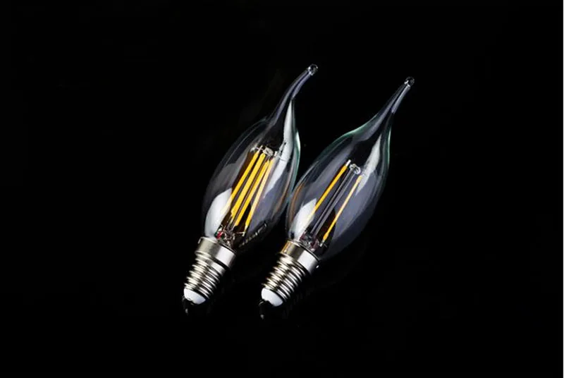 10x Edison светодио дный лампы накаливания имитация светильник затемнения 220V 110V E14 E12