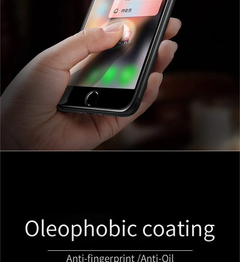 3D закаленное стекло с закругленными краями для iPhone X, 8, 7, 6, 6s Plus, Защитное стекло для экрана для iPhone 6, 6s, 7, 8, полное покрытие, защитное стекло