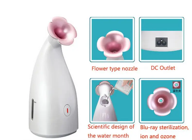 Handheld Nano Mister Facial Machine Hot Facial Steamer with Ozone Face