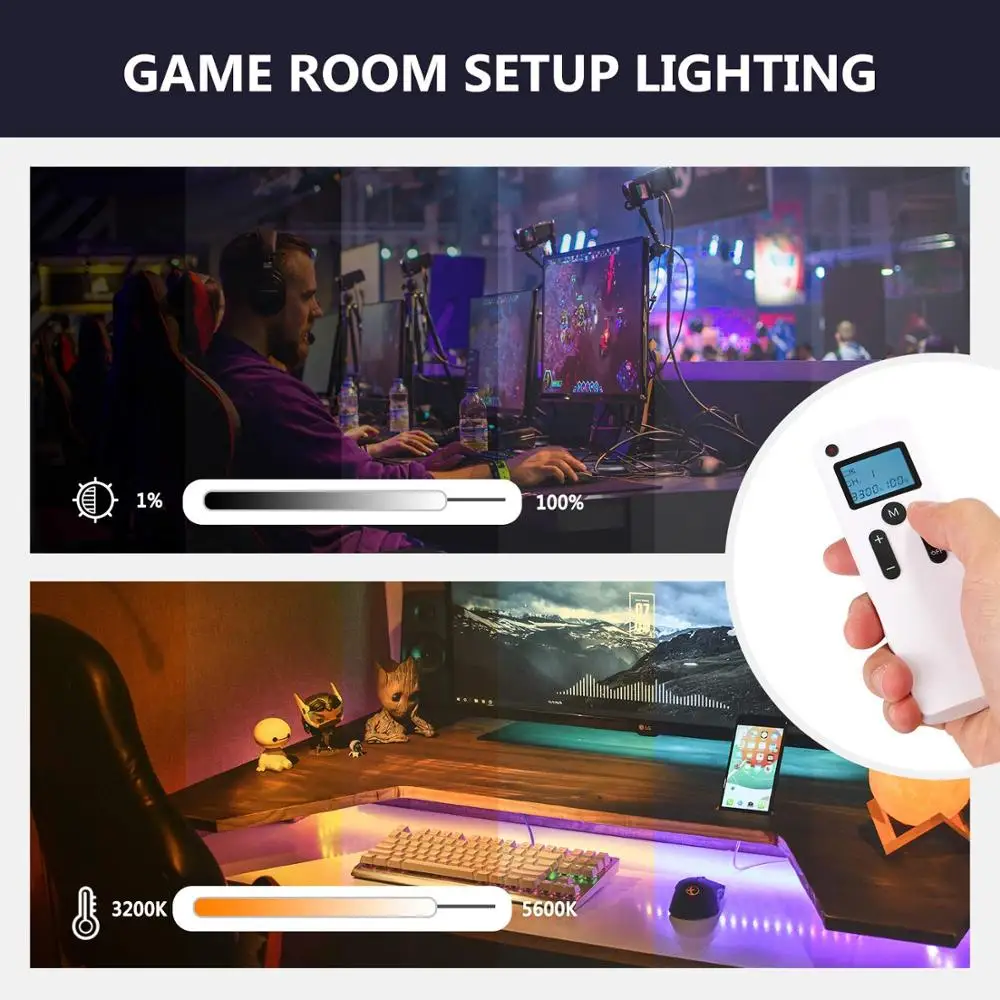  Neewer Advanced 16-inch LED 3200-5600K Ring Light Support Manual Touch Control w LCD Screen Remote  - 33041197595