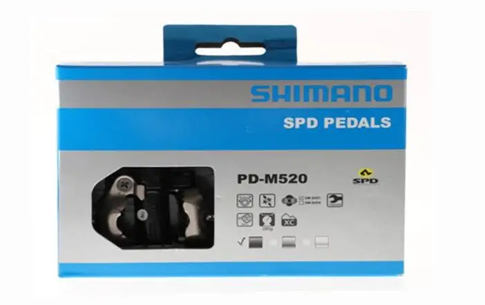 PD M520 бесклипсовый SPD педали MTB гоночный велосипед запчасти для горного велосипеда