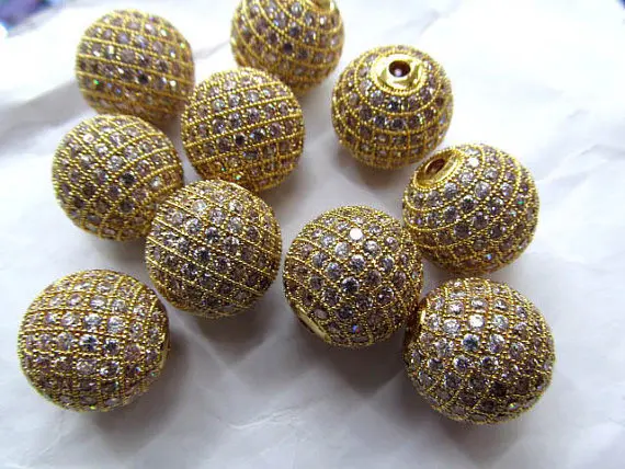 

Micro CZ crystal Pave Bling Beads oranger brown crystal Mixed color CZ Bead,Black Gunmetal Round Ball charm jewelry 12pcs 6-16mm