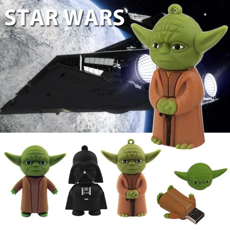 

Cartoon Star War USB Flash Drive Pen Drive 64gb 32gb Real Capacity Pendrive 128mb Memory Stick U Disk USB 2.0 Flash Card