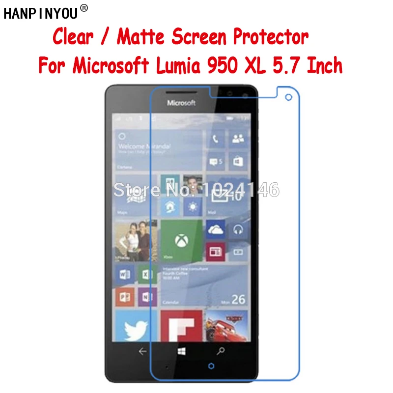 Nuovo Hd Sereno/Anti-Glare Screen Protector Matte Per Microsoft Lumia 950 Xl 950Xl 5.7 "Pellicola Protettiva Protezione Con Panno Di Pulizia