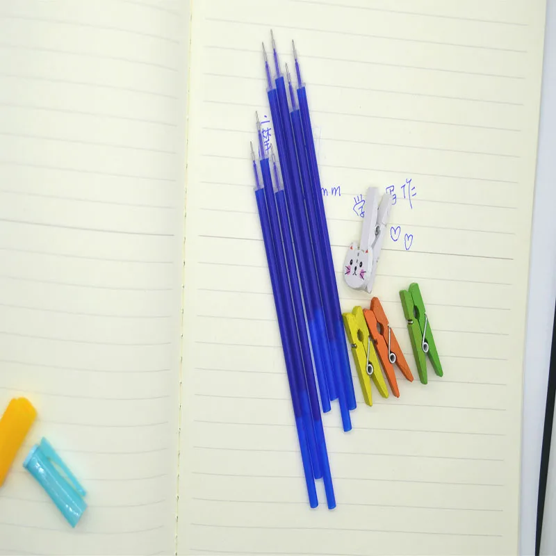 Стержни для гелевых ручек со стираемыми чернилами 0 5 мм 50 шт.|pen refills|blue inkpen gel refills |