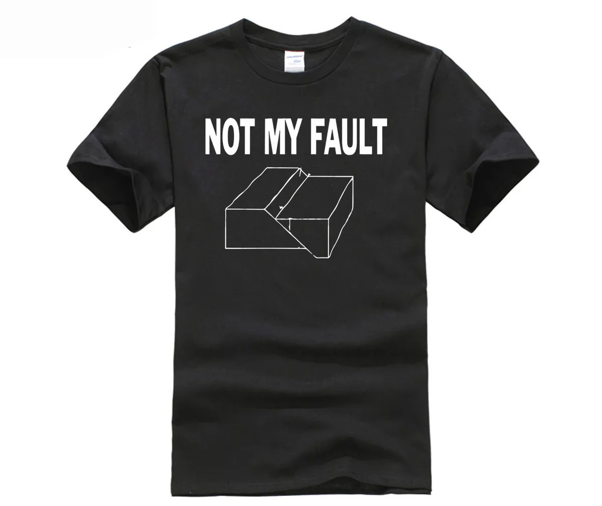

GILDAN Cotton O-neck printed T-shirt Not My Fault Funny Geology Humor T-Shirt for for men Stranger Things Design T Shirt