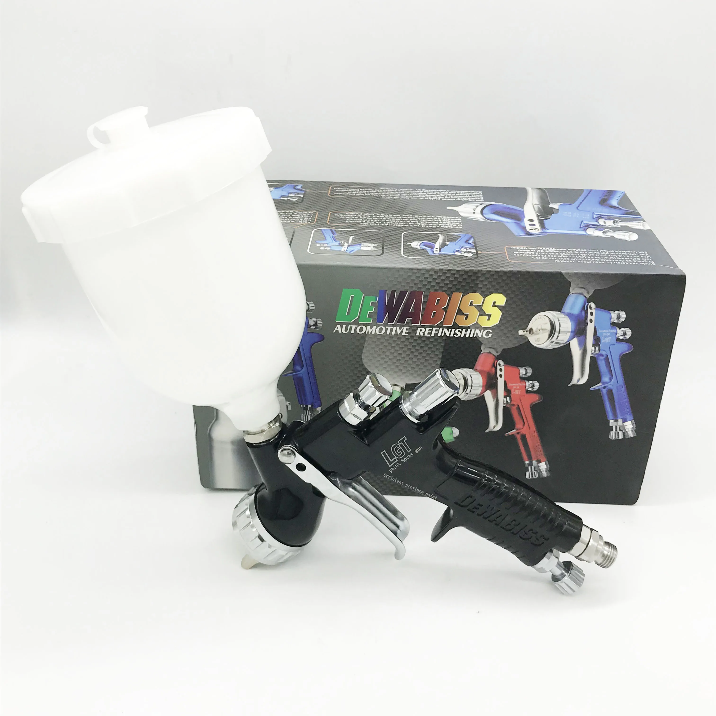 DEWABISS LGT краскопульт 1,3 мм Хорошее качество Аэрограф безвоздушный пистолет-распылитель для покраски автомобилей пневматический инструмент воздушная щетка
