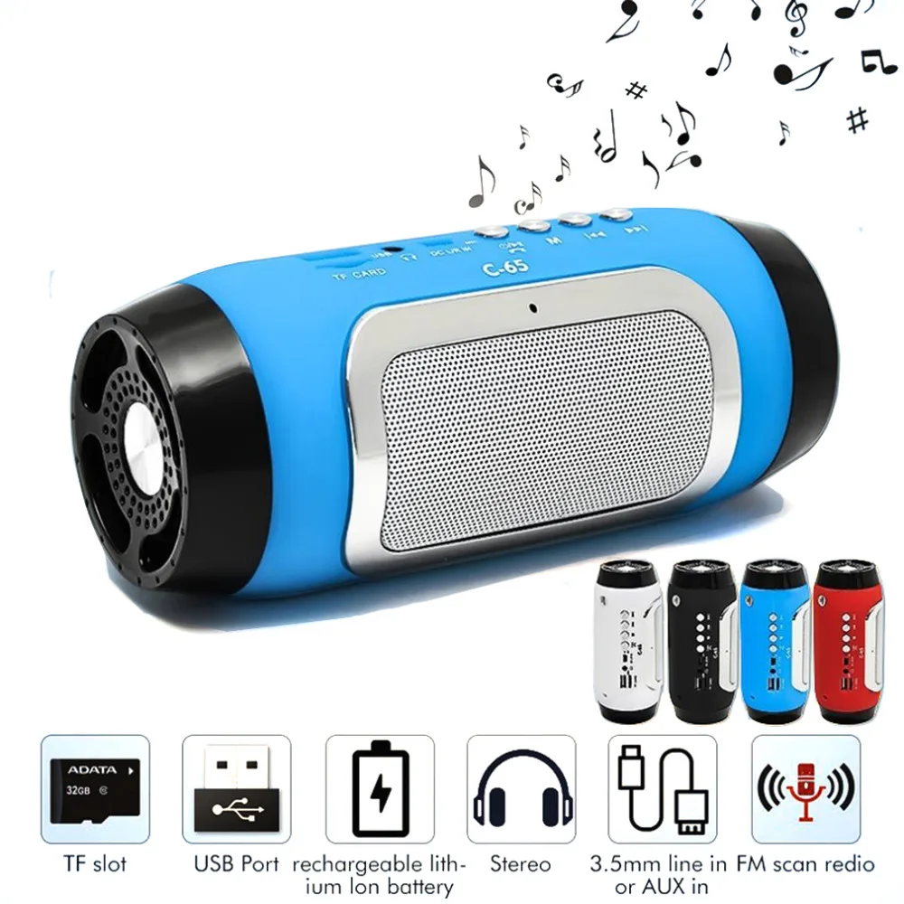 Portable Wireless Bluetooth Speaker column Loud Speaker USB High Power