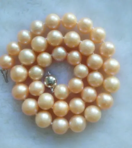 

FREE SHIPPING HOT sell new Style >>>>> BEAUTY 17 INCH 11-12MM PINK SOUTH SEA PEARL STRAND NECKLACE