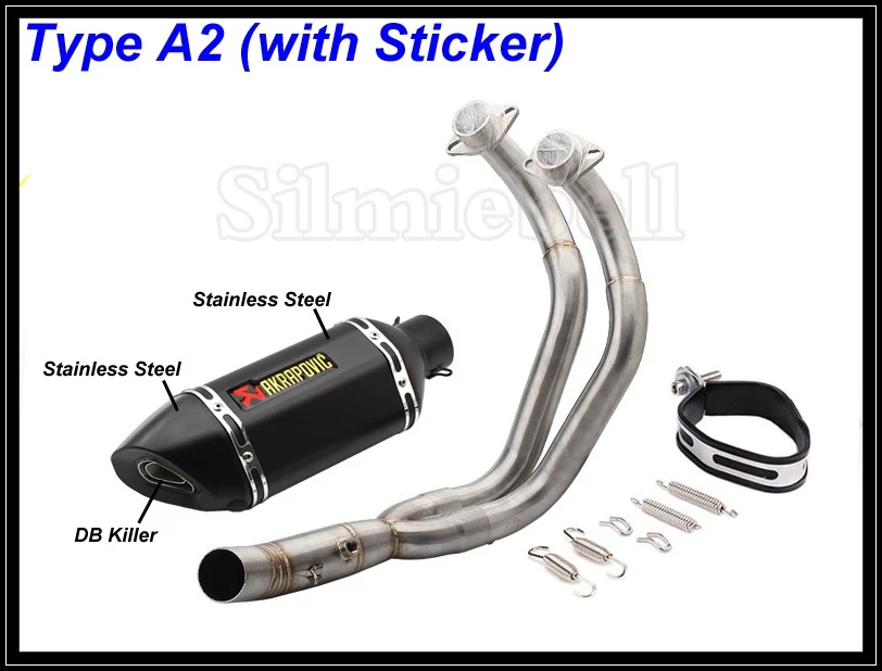 Akrapovic выхлопная труба мотоцикла для Yamaha MT07 MT 07 FZ07 FZ Tracer (2014 2018) XSR700 (2016 2017)|Выхлопные