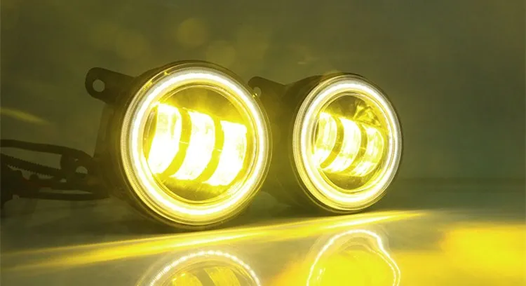 Cheap eOsuns LED Front bumper light Front fog lamp for Ford Escort Mondeo Ecosport Edge Fiesta Focus with lens