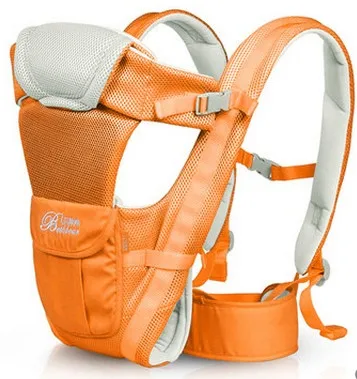 Промо-акция! Детская переноска, дышащий рюкзак для младенцев, детская коляска, слинг для малыша, подтяжки - Цвет: Золотой
