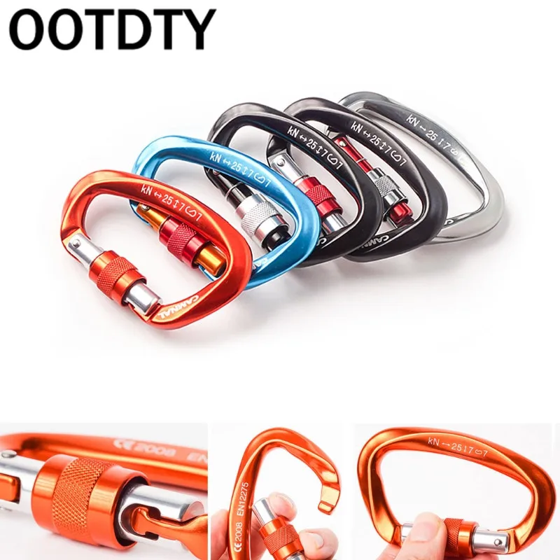 

25kN Carabiner Buckle Aluminum Alloy Hook Climbing Camping Outdoor Survival Tool