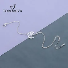 Todorova женский ножной браслет 26 букв индивидуальный начальный браслет столичный A-Z регулируемые браслеты для мужчин ювелирные изделия из нержавеющей стали