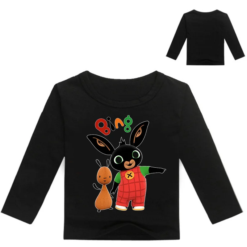 Z& Y/2-16 футболка с длинным рукавом для мальчиков с рисунком кролика из мультфильма GB Bing Bung, Детская рубашка Топы с длинными рукавами для мальчиков, детские футболки на весну и осень