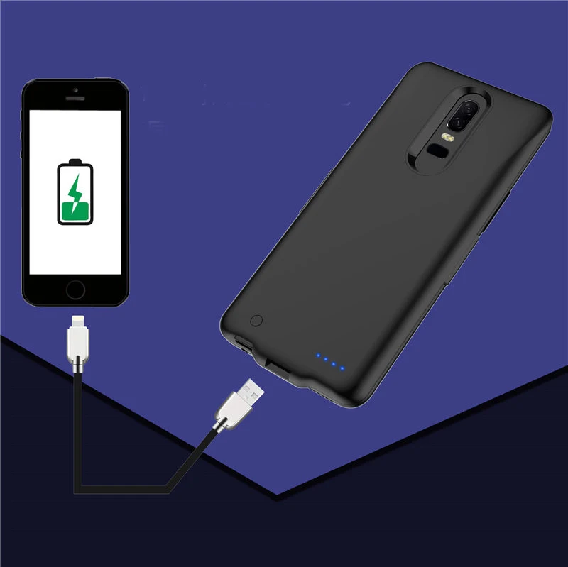 Тонкий противоударный чехол с аккумулятором для Xiaomi Redmi 5 Plus внешним зарядным