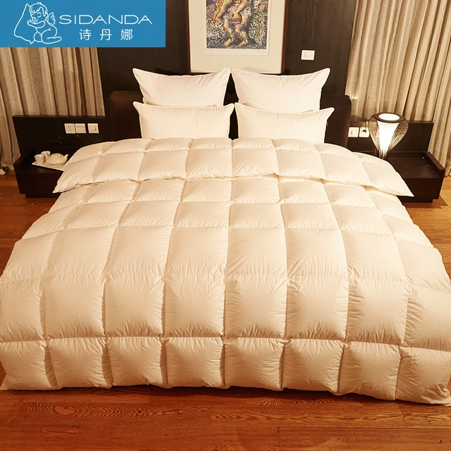 Sidanda New Goose Down Duvet 90 Eiderdown Top Feather Comforter Sidanda New Goose Down Duvet 90 Eiderdown Top Feather Comforter Winter Bedding White King
