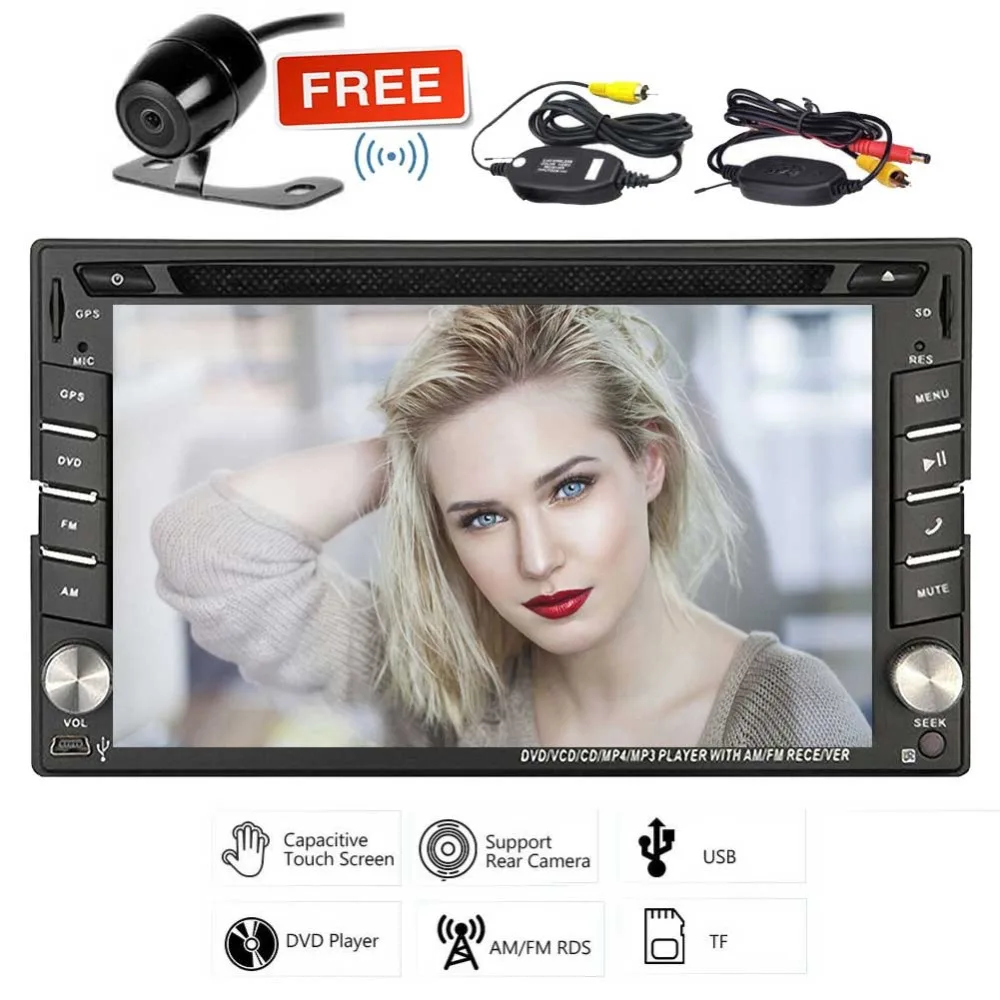 Double din car stereo gps navigation headunit radio head units touch