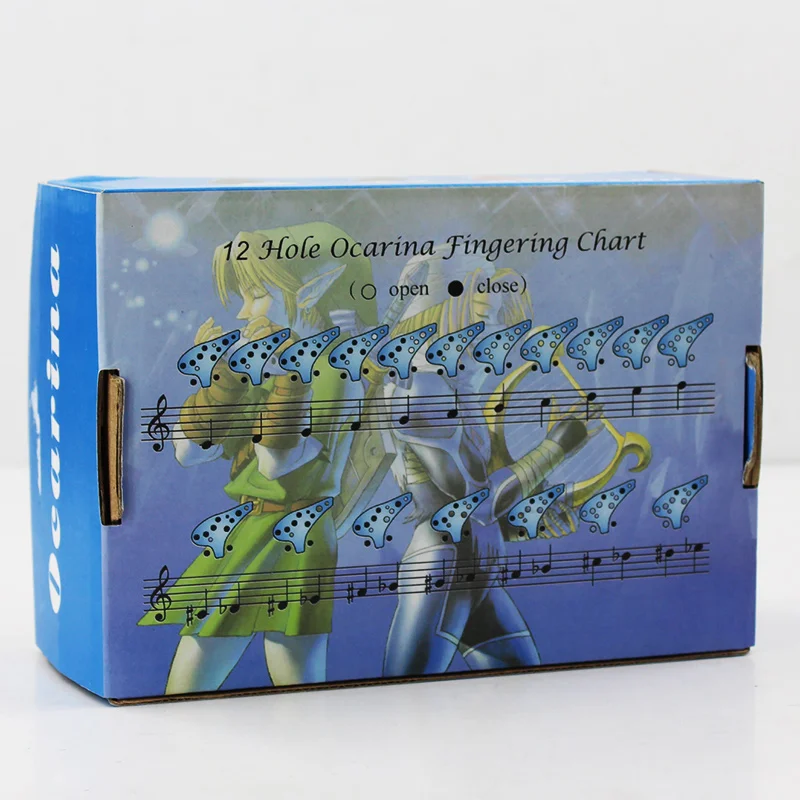 12 отверстий окарина печи керамические Alto C Link мальчик флейта времени в коробке - Фото №1