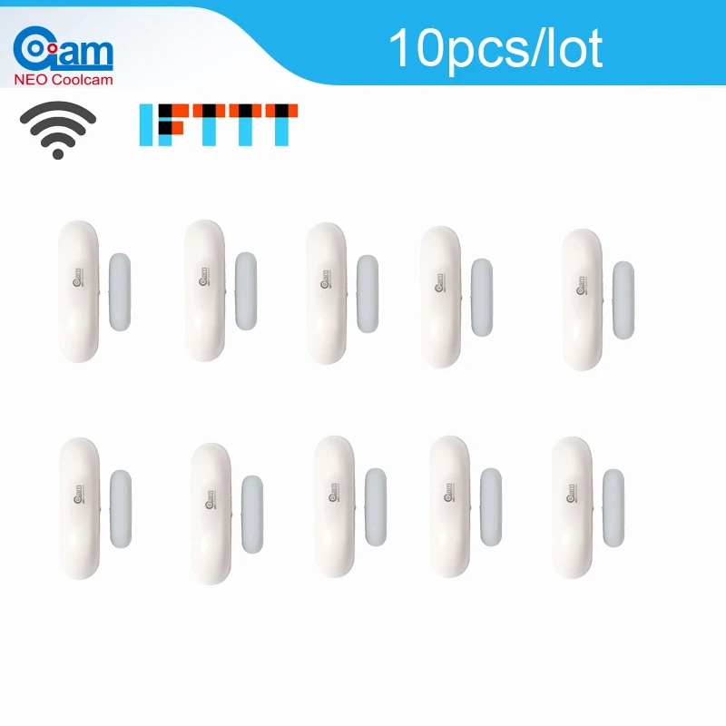 

NEO COOLCAM 10pcs/lot Home Automation Door/Window Detector,Wifi Enabled,Battery Operated,Home Security Sensor