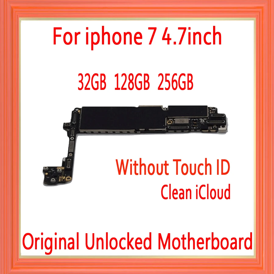 Оригинальная материнская плата для iPhone 7 с/без Touch ID бесплатный iCloud iPhone7 4 дюйма