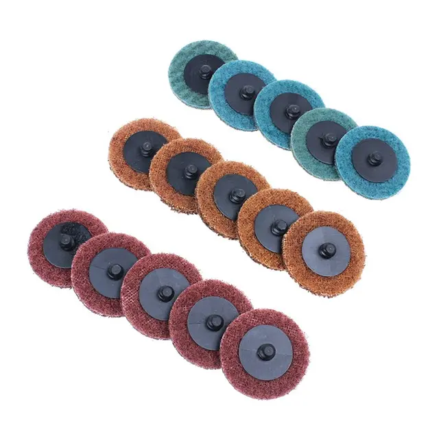 35 discos de lijado de 5 cm con soporte de almohadilla de disco Roloc cambio r/ápido de tipo R