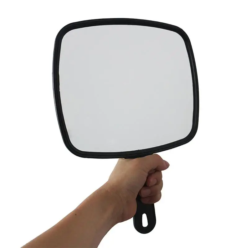 Professional Handheld Salon Barbers Hairdressers Mirror with Handle