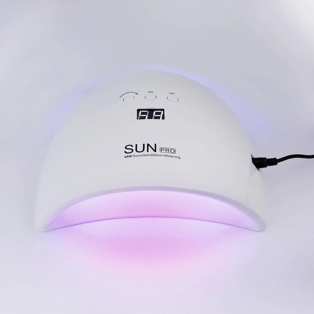 Portable 48W Nail Dryer UV LED Lamp Nails Gel Polish Dryers Curing UV