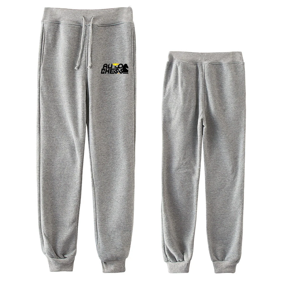 

2D Auto chess POP cartoon print 2019 fashion pants women men comfy Elastic pant jogging