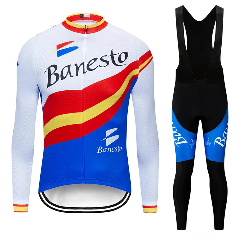 

Cycling Jersey Mens 2018 Pro Team Long Sleeve Winter Thermal Fleece Ropa Ciclismo Cycling Clothing Bicycle Bib Pants Set